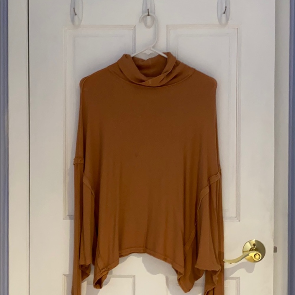 Free People Slouchy Long Sleeve Turtleneck